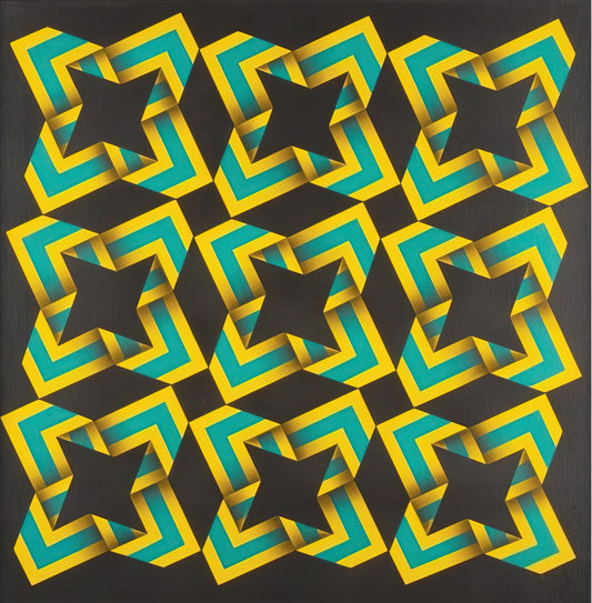 Omar Rayo Reproductions: A Collector's Guide to the Master of Geometric Abstraction - 9-Soles - 1967 by Omar Rayo
