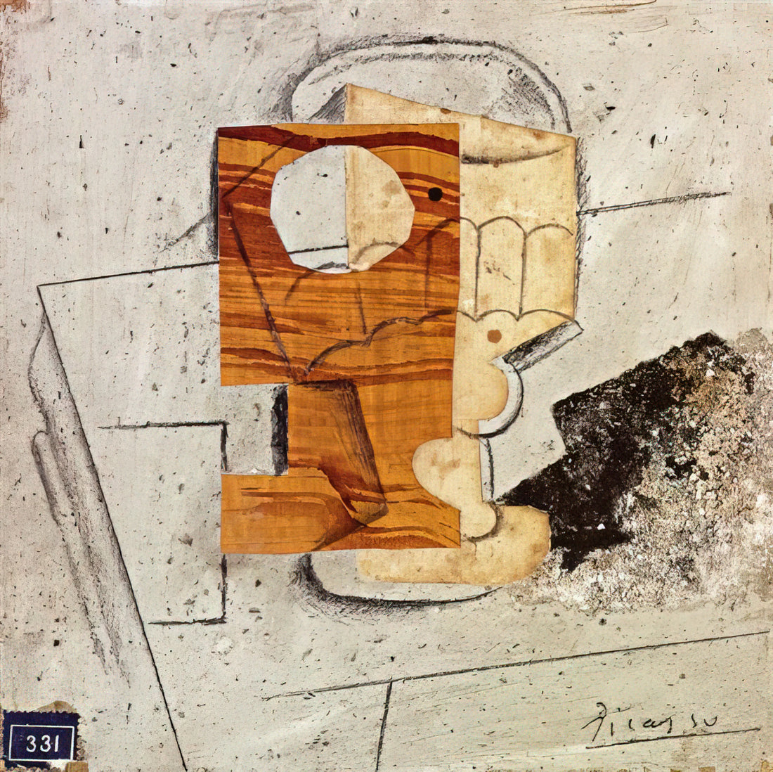 Pablo Picasso 1910: The Pivotal Year of Analytical Cubism - Glass on a Table - 1914 by Pablo Picasso