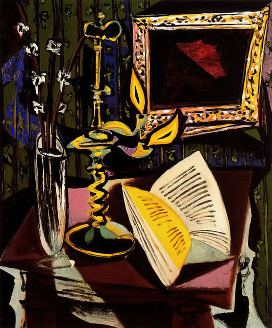 Pablo Picasso Museo: A Curator's Guide to His Legacy in Spanish Museums - Still life with candlestick - 1937 by Pablo Picasso