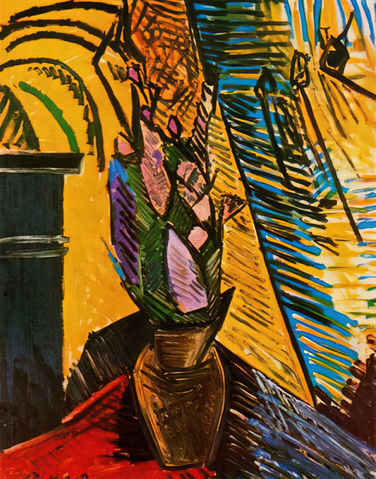 Pablo Picasso Painting Cost: A Collector's Guide to Value, Factors & Market Insights - Flowers on the table by Pablo Picasso