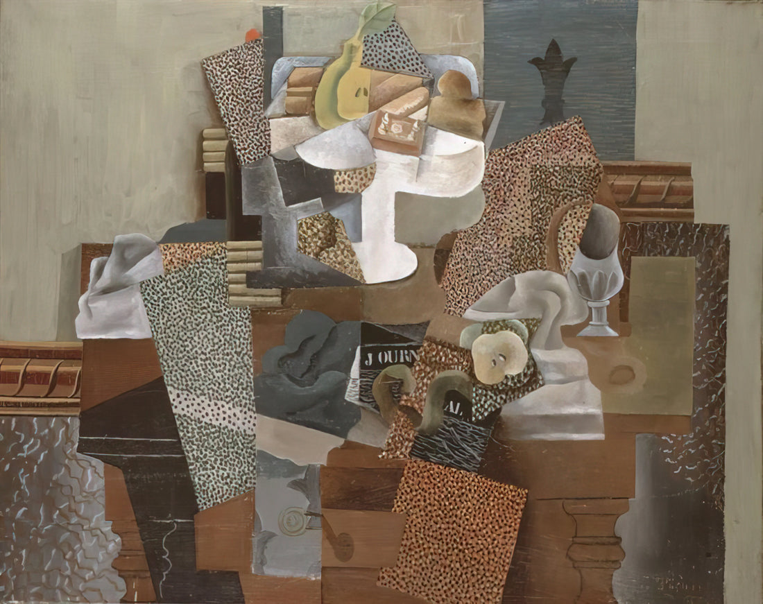 Pablo Picasso and Fernande Olivier: The Muse Who Shaped Cubism - Still Life with Compote and Glass - 1914 by Pablo Picasso