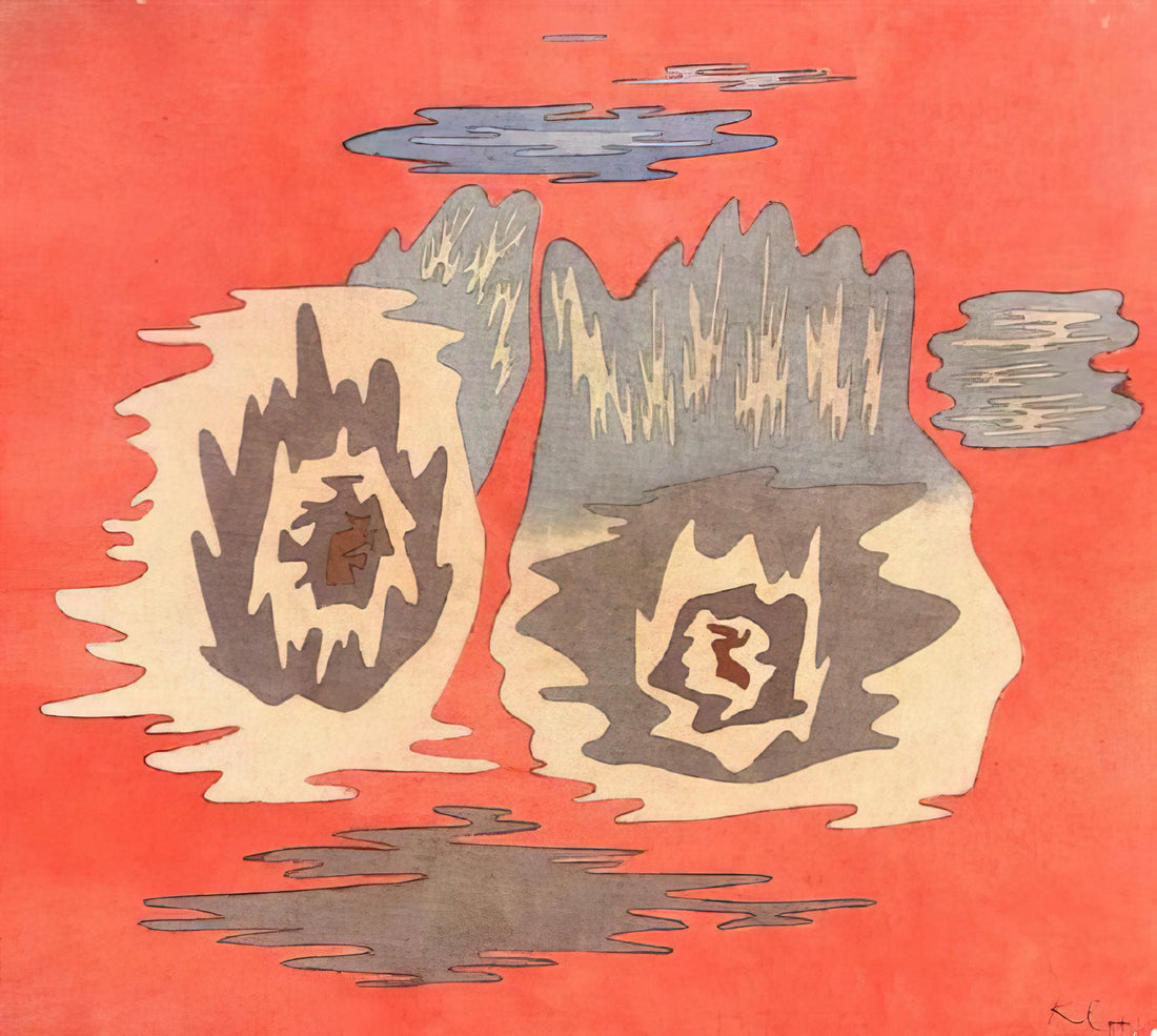 Paintings by Klee: A Journey Through the Abstract Universe of Paul Klee - THE PLACE OF THE TWINS 1929 by Paul Klee