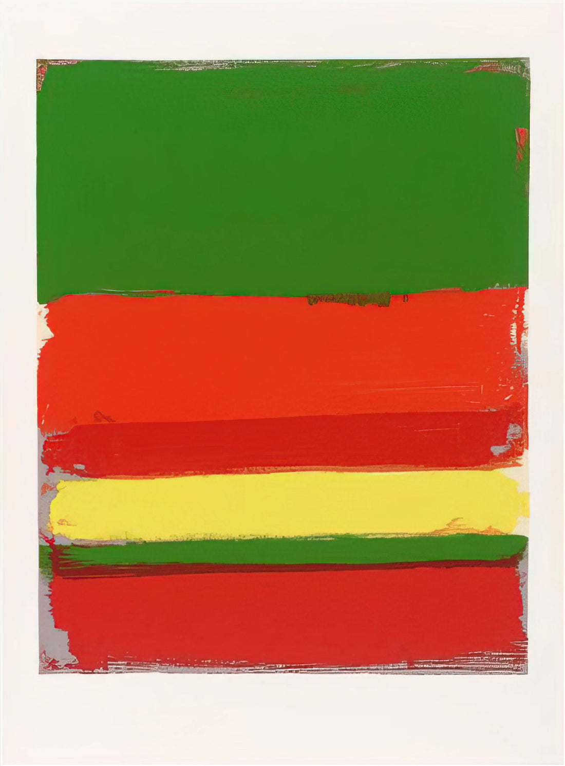 Patrick Heron Framed Canvas Print: A Guide to the Artist's Vibrant Legacy - Untitled from the Shapes of Colour - 1978 by Patrick Heron