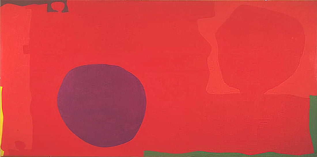 Patrick Heron Poster: A Vibrant Gateway to Modern British Abstraction - Cadmium with Violet, Scarlet, Emerald, Lemon and Venetian - 1969 by Patrick Heron