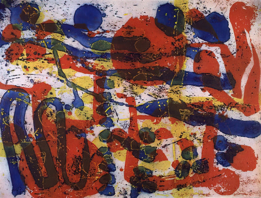 Patrick Heron Prints: A Journey Through Color, Light, and Abstract Expression - Untitled From The Brushwork Series - 1999 by Patrick Heron
