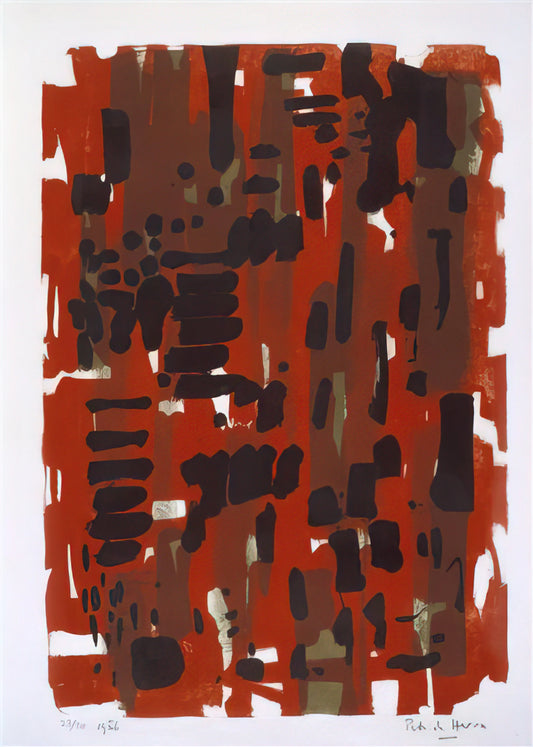 Patrick Heron Signed Prints for Sale: A Collector's Guide to Acquiring Modernist Masterpieces - Red Garden - 1956 by Patrick Heron