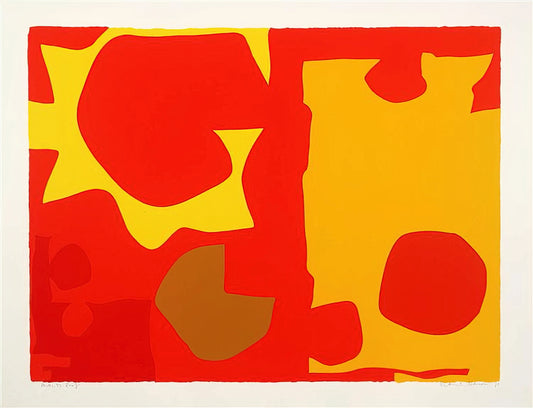 Patrick Heron Signed Prints for Sale: A Collector's Guide to Acquiring Modernist Masterpieces - Six in Light Orange with Red in Yellow - 1970 by Patrick Heron