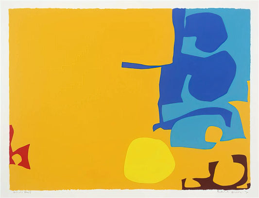 Patrick Heron: The British Master of Color and Abstract Expressionism - Blues Dovetailed in Yellow - 1970 by Patrick Heron