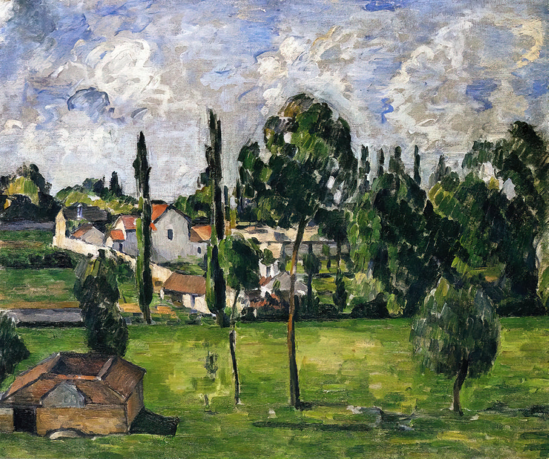 Paul Cézanne Masterpiece: The Revolutionary Vision That Shaped Modern Art - Landscape with Waterline by Paul Cézanne