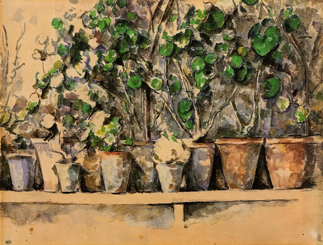 Paul Cézanne Posters: The Modern Master's Legacy in Print - Flower Pots by Paul Cézanne