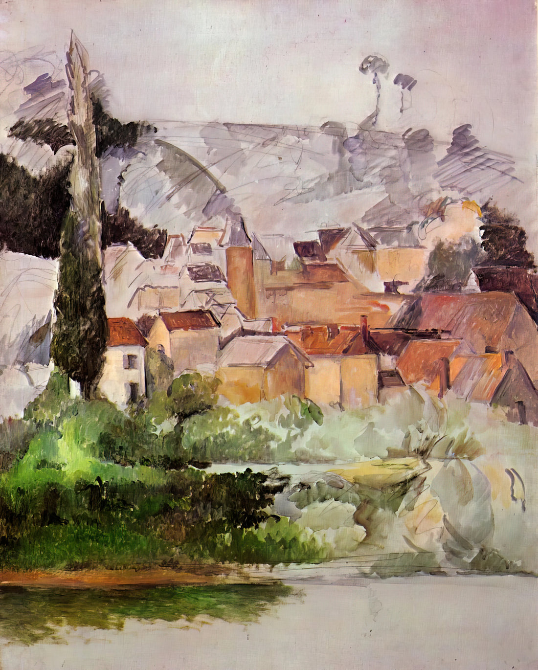 Paul Cézanne: The Impressionist Who Transformed Modern Art - Medan Chateau and Village by Paul Cézanne