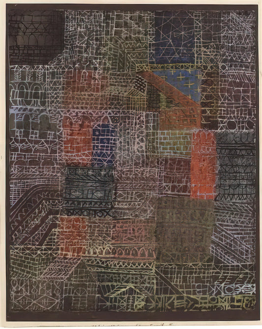 Paul Klee Abstract Painting: A Journey into Color, Line, and Symbolic Form - STRUCTURAL II 1924 by Paul Klee