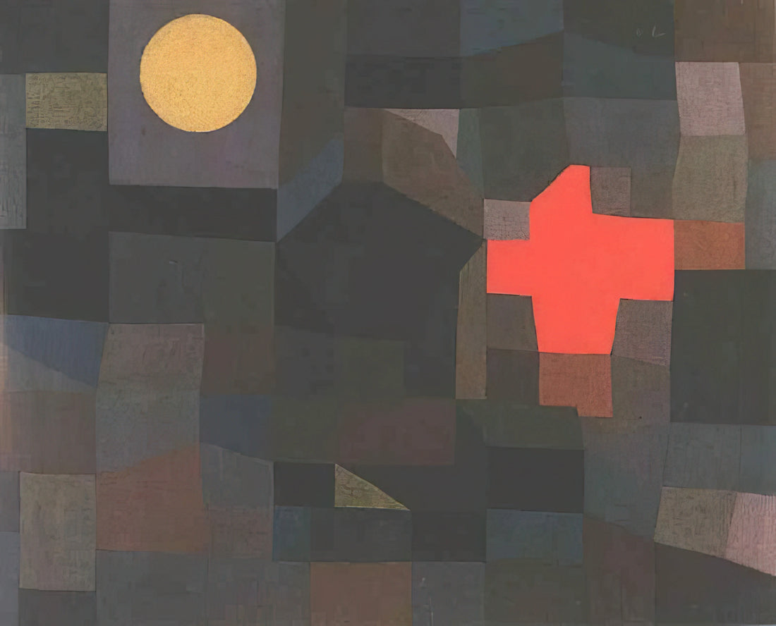 Paul Klee Original Prints for Sale: A Collector's Guide to Authentic Works - FIRE FULL MOON 1933 by Paul Klee