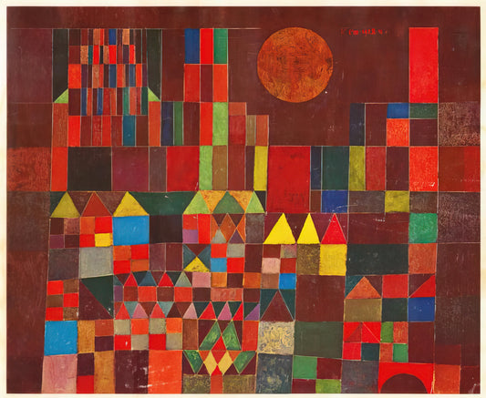 Paul Klee Painting: A Journey Through Color, Line, and Symbolism - CASTLE AND SUN 1928 by Paul Klee
