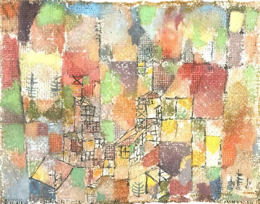 Paul Klee Poster Art: A Collector's Guide to the Master of Color and Line - TWO COUNTRY HOUSES 1918 by Paul Klee