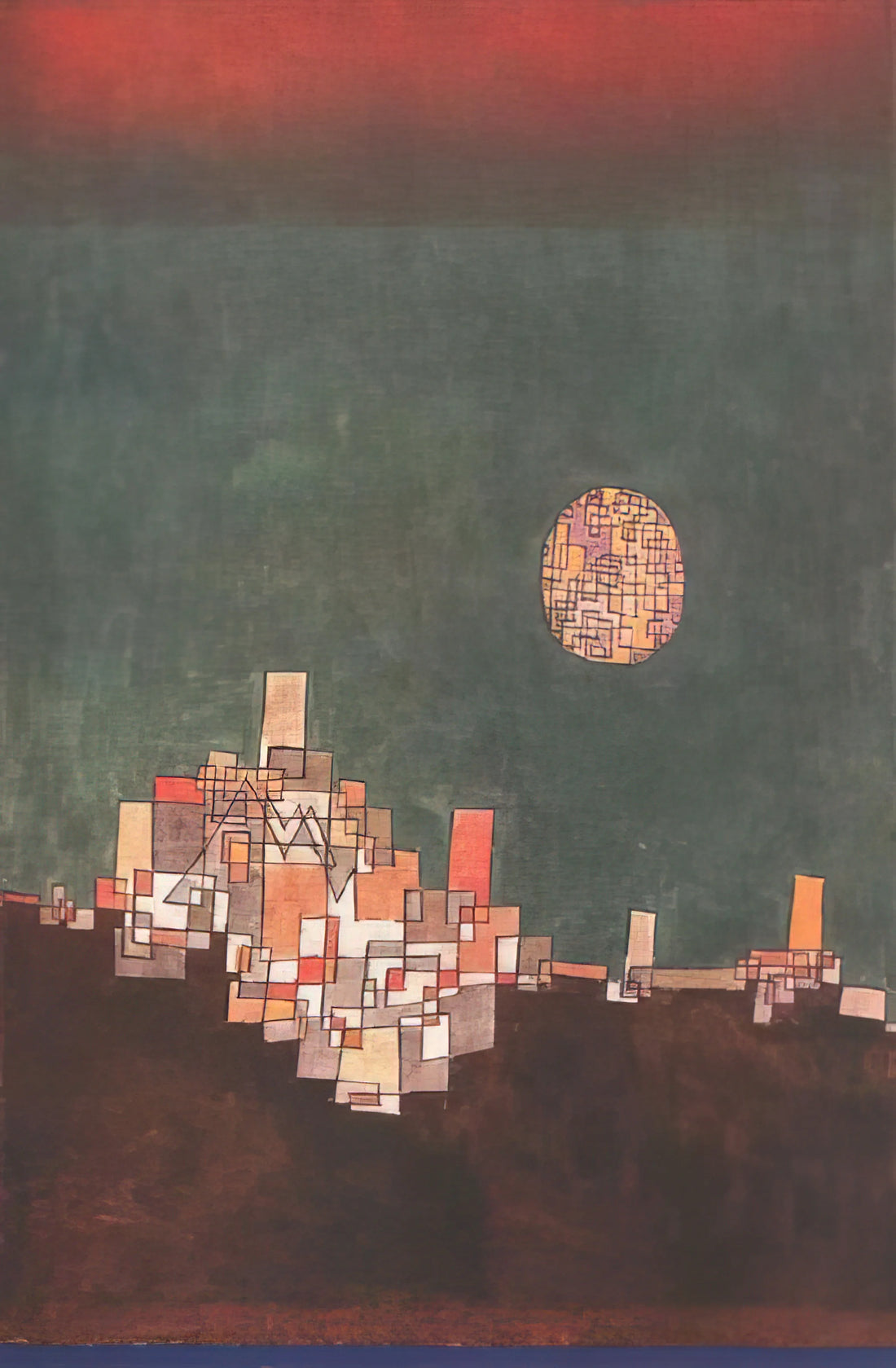 Paul Klee Raumarchitekturen: Exploring the Architectural Visions of a Modern Master - CHOSEN SITE 1940 by Paul Klee