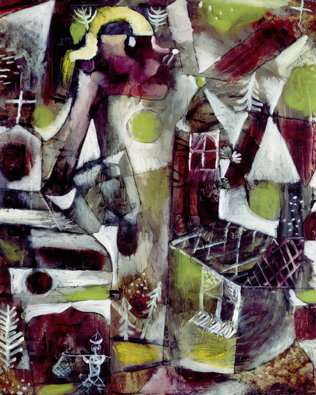 Paul Klee Works: Exploring the Dreamlike Universe of a Modern Master - SWAMP LEGEND 1919 by Paul Klee