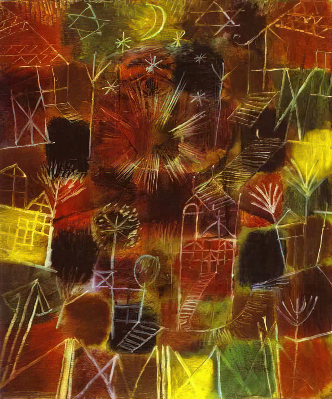 Paul Klee at the Phillips Collection: A Curator's Guide to His Artistic Vision - COSMIC COMPOSITION 1919 by Paul Klee