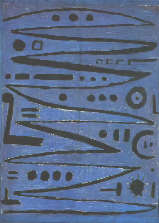 Paul Klee: The Modern Art Visionary Who Redefined Abstraction - HEROIC FIDDLING 1938 by Paul Klee