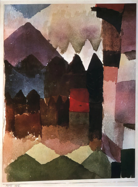 Paul Klee's "Old Man": A Masterpiece of Modernist Portraiture and Symbolism - HAIRDRYER IN MARC S GARDEN 1915 by Paul Klee
