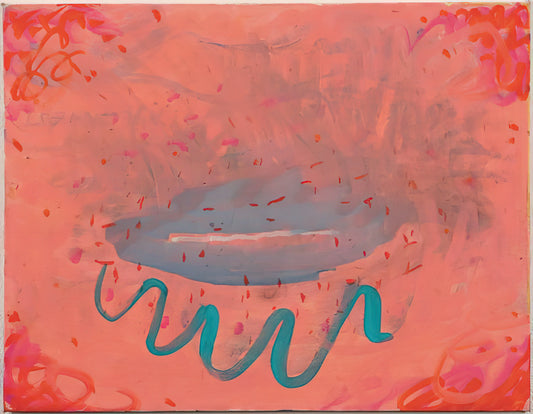 Paul Thek Acrylic Print: A Collector's Guide to the Visionary's Legacy - Untitled Lips with Turquoise - 1984 by Paul Thek