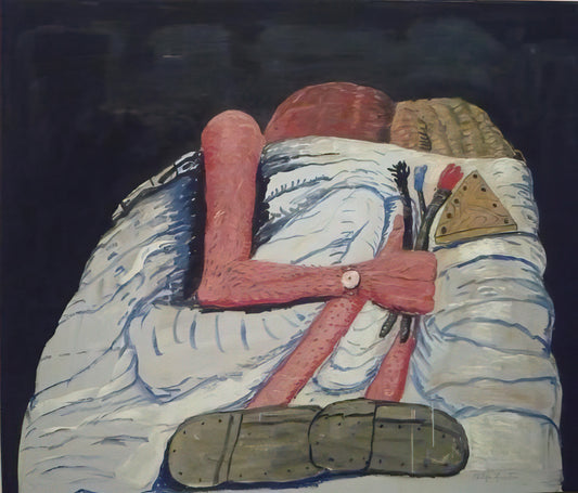 Philip Guston Art for Sale: A Collector's Guide to His Late Masterpieces - COUPLE IN BED by Philip Guston