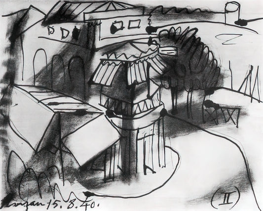 Picasso Drawings and Prints: A Collector's Guide to the Master's Graphic Genius - Café in Royan - 1940 by Pablo Picasso