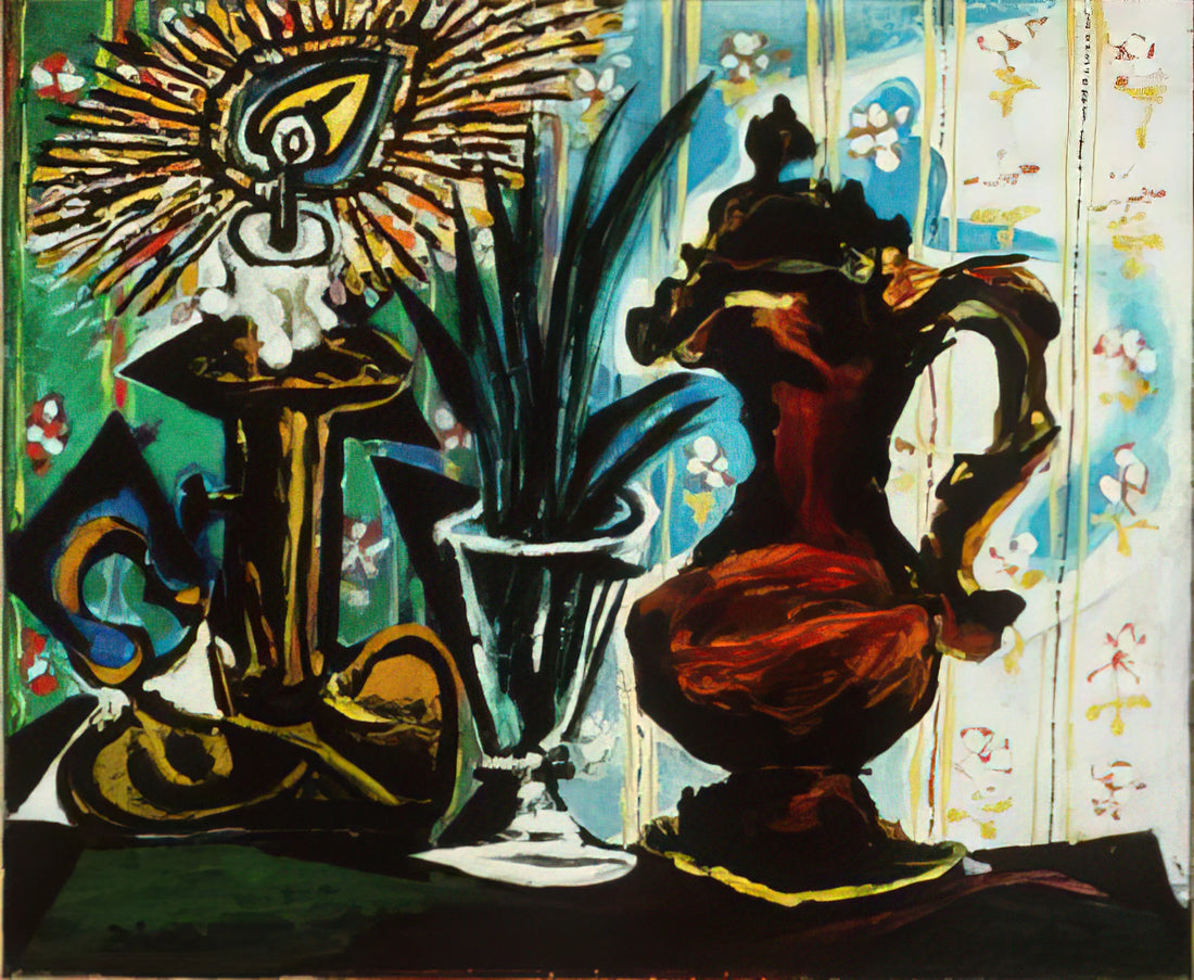 Picasso Framed: A Curator's Guide to Displaying His Revolutionary Art - Still life with candle by Pablo Picasso