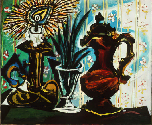 Picasso Framed: A Curator's Guide to Displaying His Revolutionary Art - Still life with candle by Pablo Picasso