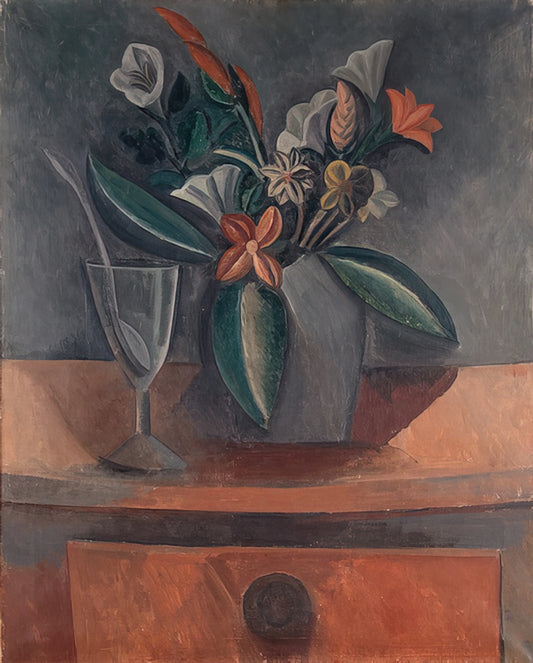 Picasso Les Demoiselles d'Avignon: A Revolutionary Masterpiece in Modern Art - Flowers in a Grey Jar - 1908 by Pablo Picasso