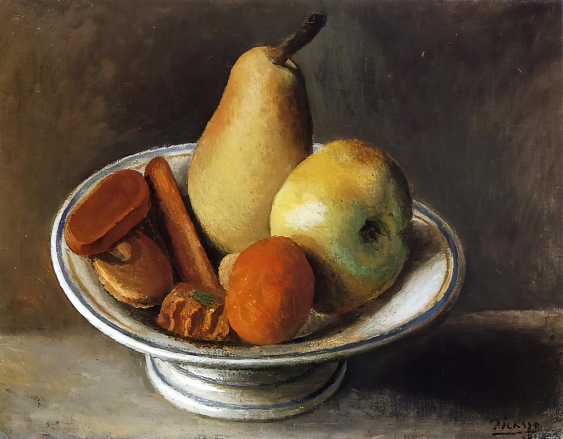 Picasso Replicas: Understanding Museum-Quality Art Prints of a Modern Master - Fruit Bowl with Fruit - 1918 by Pablo Picasso
