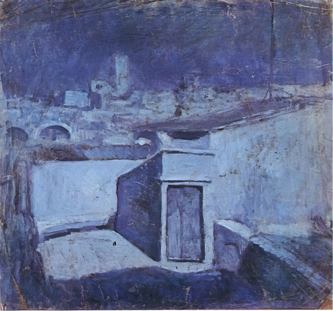 Picasso Small Paintings: Intimate Masterpieces and Their Enduring Legacy - The roofs of Barcelona in the moonlight by Pablo Picasso