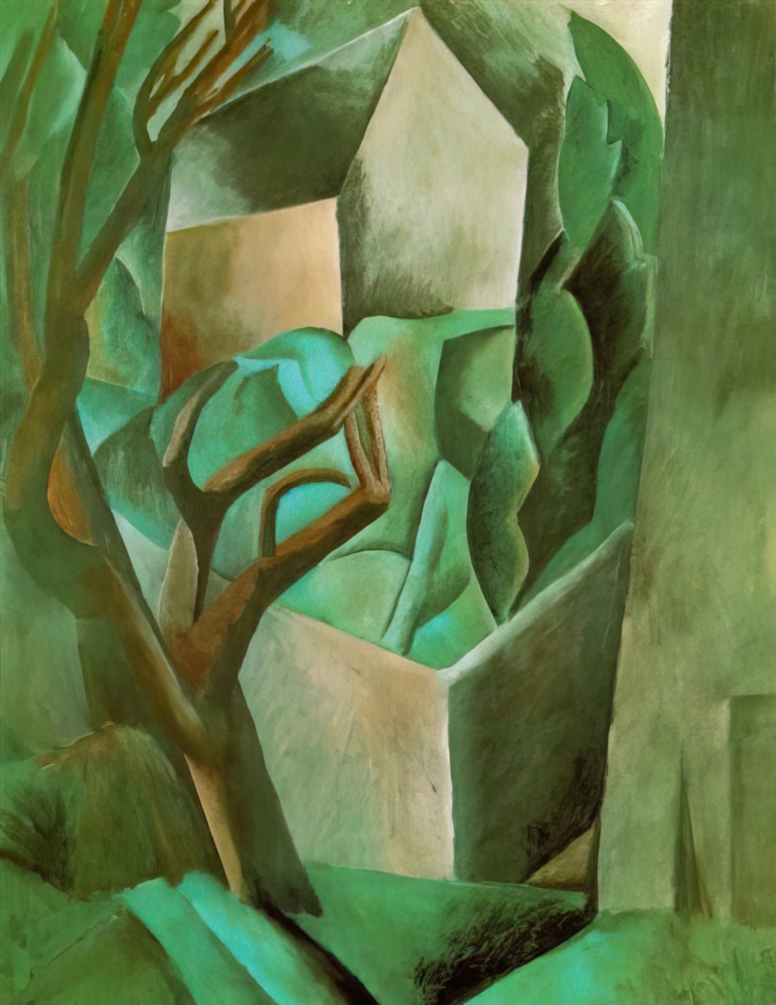 Picasso in the 20th Century: The Revolutionary Artist Who Defined Modern Art - House in the garden by Pablo Picasso