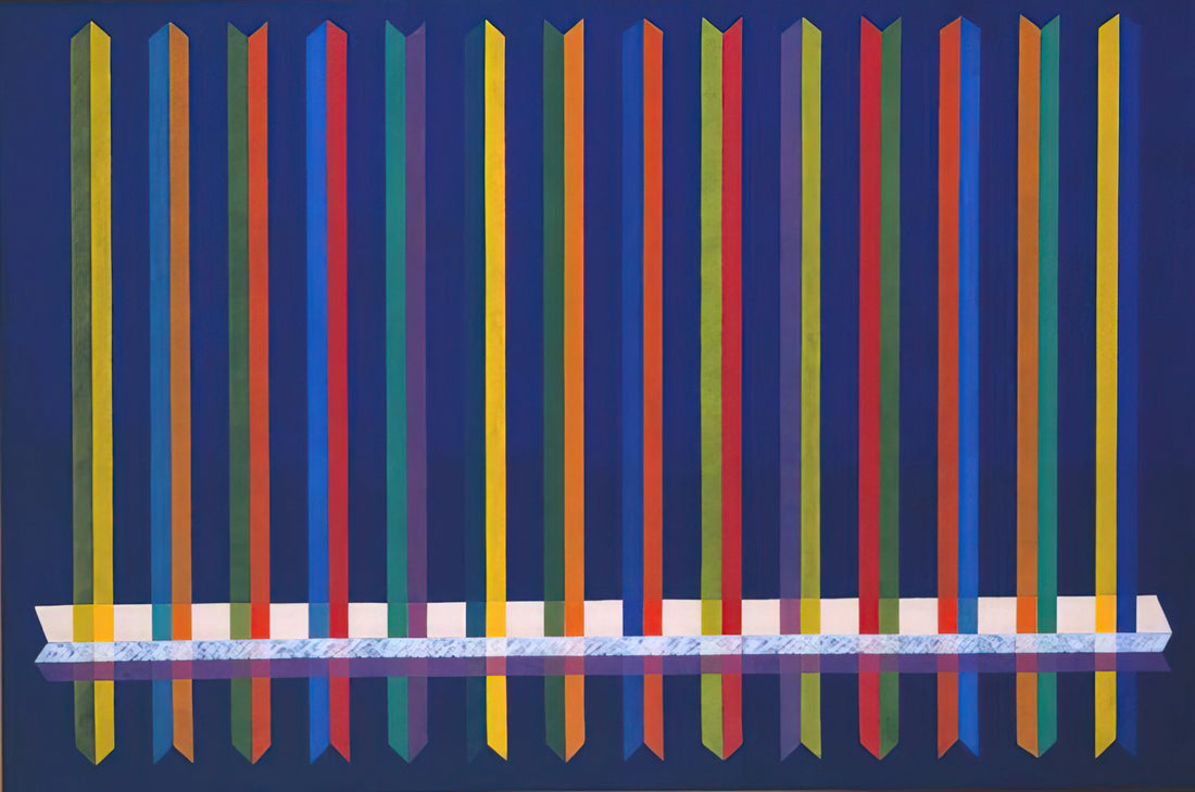 Piero Dorazio Print: A Vibrant Legacy of Italian Abstract Art - Very Sharp by Piero Dorazio