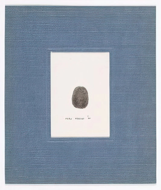 Piero Manzoni Art: The Radical Provocateur Who Redefined Conceptual Art - Thumbprint - 1960 by Piero Manzoni