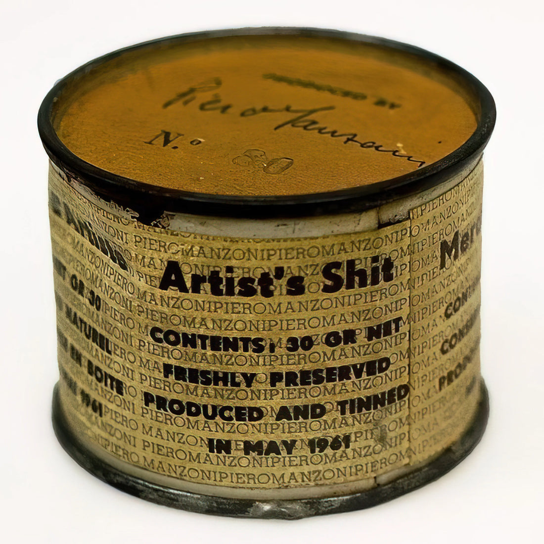 Piero Manzoni Reproductions: Acquiring the Legacy of a Provocative Conceptual Artist - Artist's Shit by Piero Manzoni
