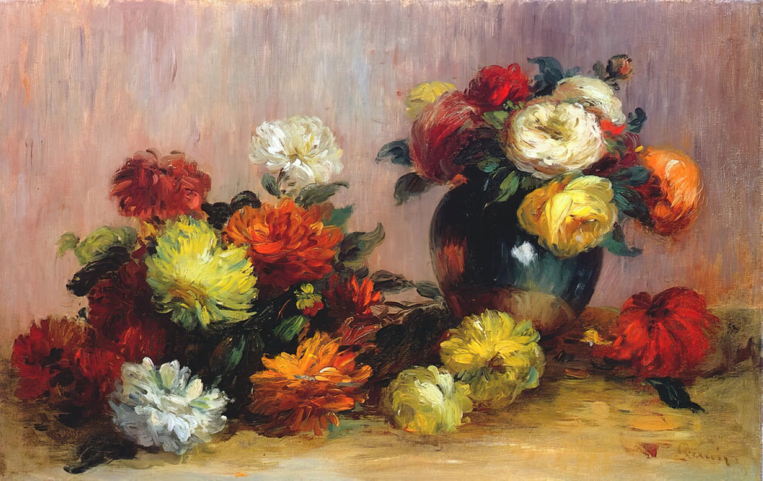 Pierre-Auguste Renoir Works: A Curator's Guide to the Impressionist Master's Most Significant Paintings - Bouquets of Flowers by Pierre-Auguste Renoir