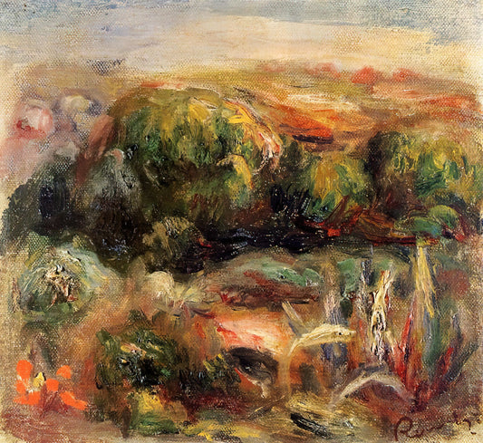 Pierre-Auguste Renoir: The Painter of Joy, Light, and Modern Life - Landscape Near Cagnes by Pierre-Auguste Renoir