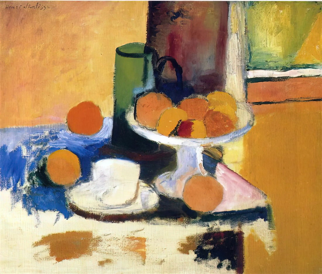 Pierre Henri Matisse: The Master of Color and Form in Modern Art - STILL LIFE WITH ORANGES II 1899 by Henri Matisse