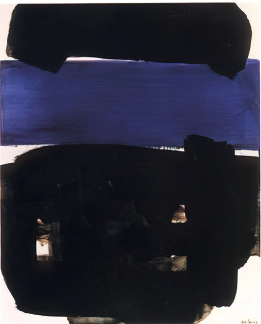 Pierre Soulages B Walnut Stain: The Alchemy of Lyrical Abstraction - Peinture 23 Mai 1969 - 1969 by Pierre Soulages