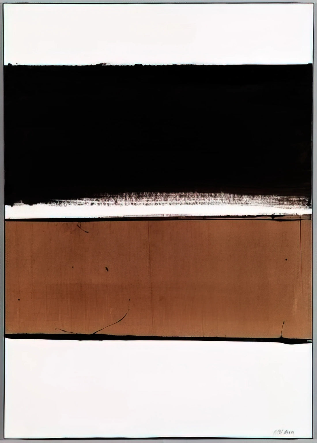 Pierre Soulages at Christie's: Understanding the Market for France's Master of Black - B-Walnut Stain - 1998 by Pierre Soulages