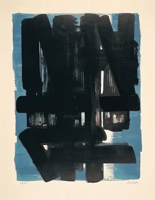 Pierre Soulages: The Master of Black Light and the Power of Abstraction - Lithographie No. 5 - 1957 by Pierre Soulages