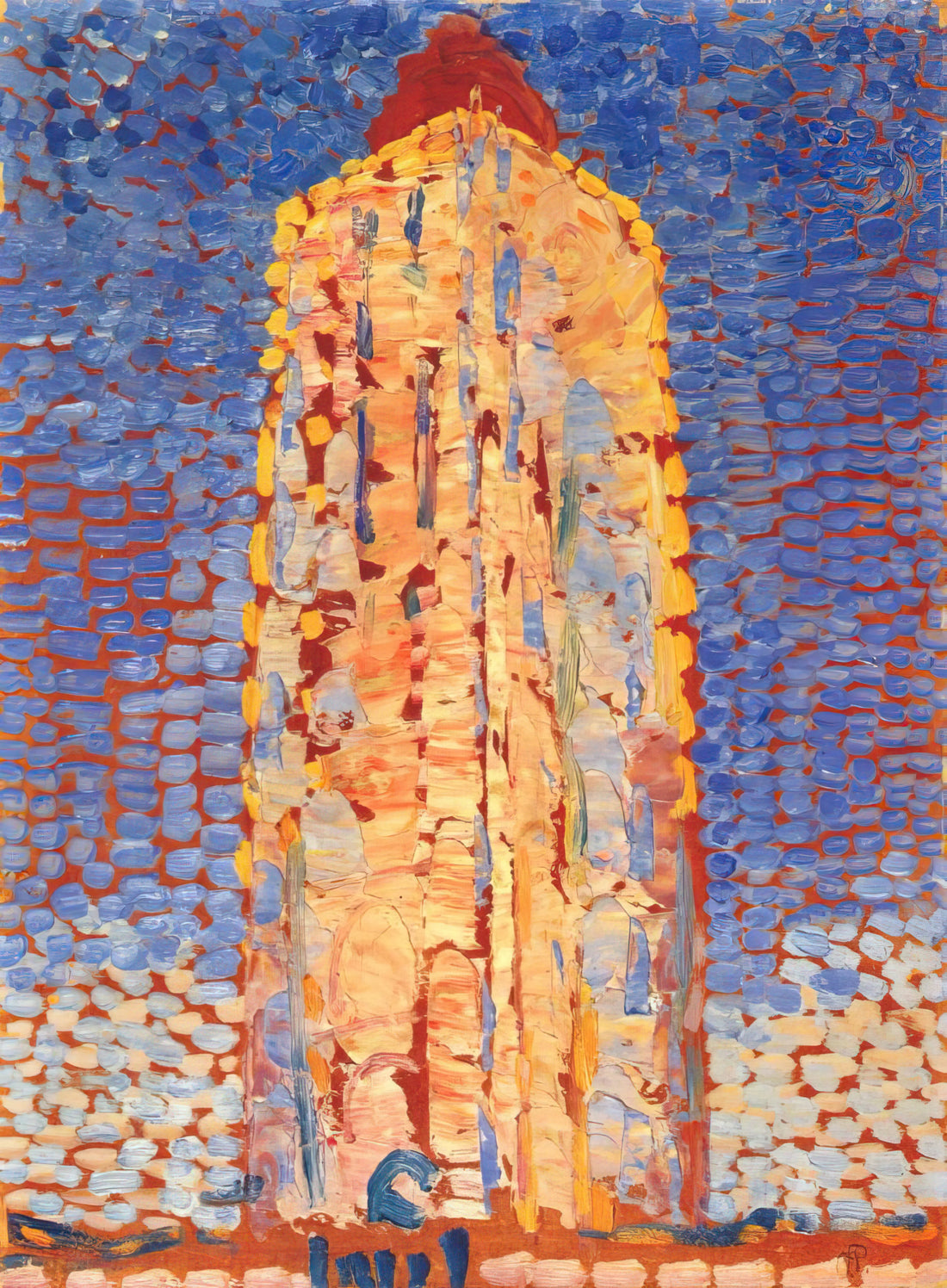 Piet Mondrian's Early Art: The Naturalistic Foundations of an Abstract Visionary - Lighthouse in Westkapelle by Piet Mondrian