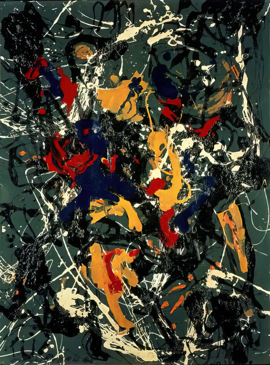 Pollock Taschen: The Revolutionary Drip Paintings That Redefined Modern Art - NUMBER 3 1948 by Jackson Pollock