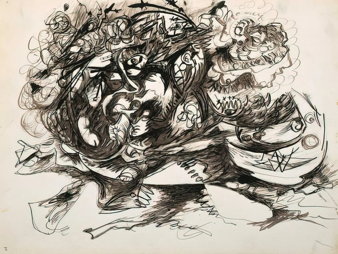 Pollok Arte: La Revolución del Expresionismo Abstracto de Jackson Pollock - UNTITLED O CONNOR THAW 771 by Jackson Pollock