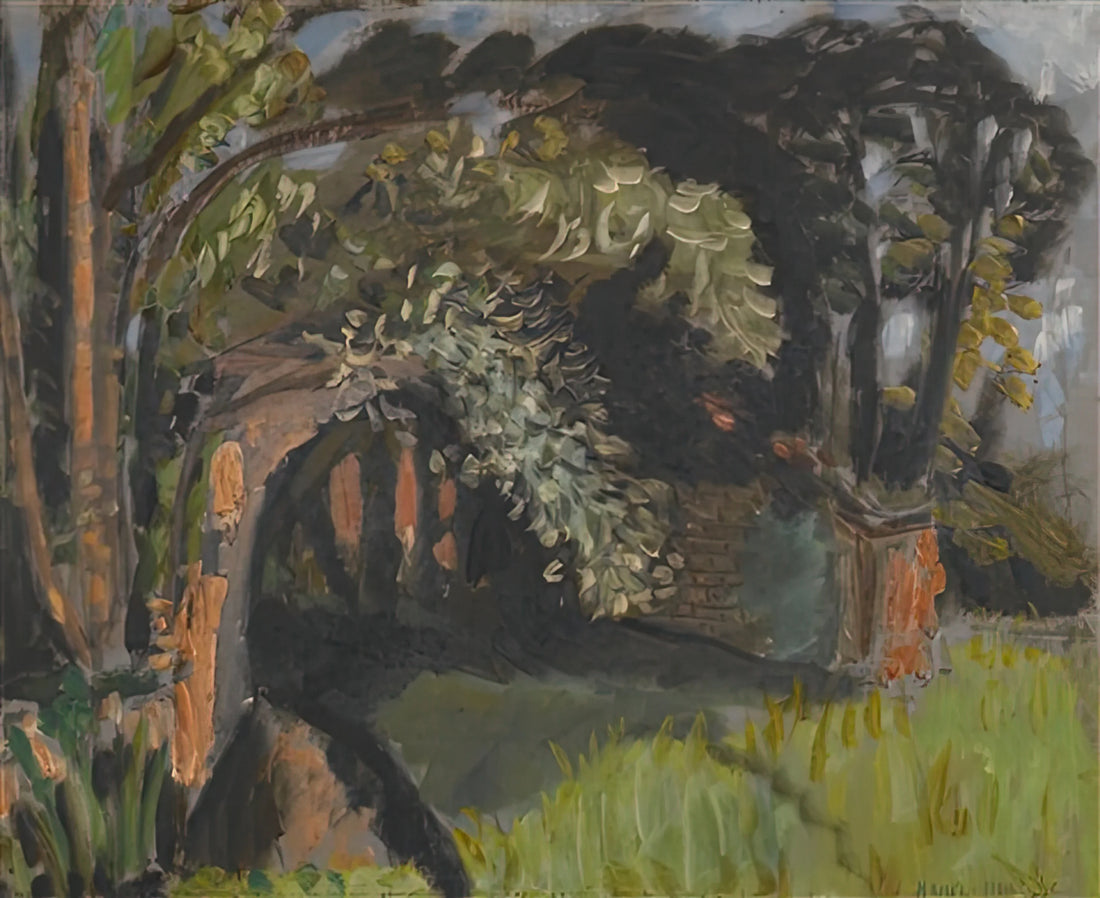 Portrait Madame Matisse: A Masterpiece of Modernist Portraiture and Fauvist Color - PAYSAGE A MAINTENON 1918 by Henri Matisse