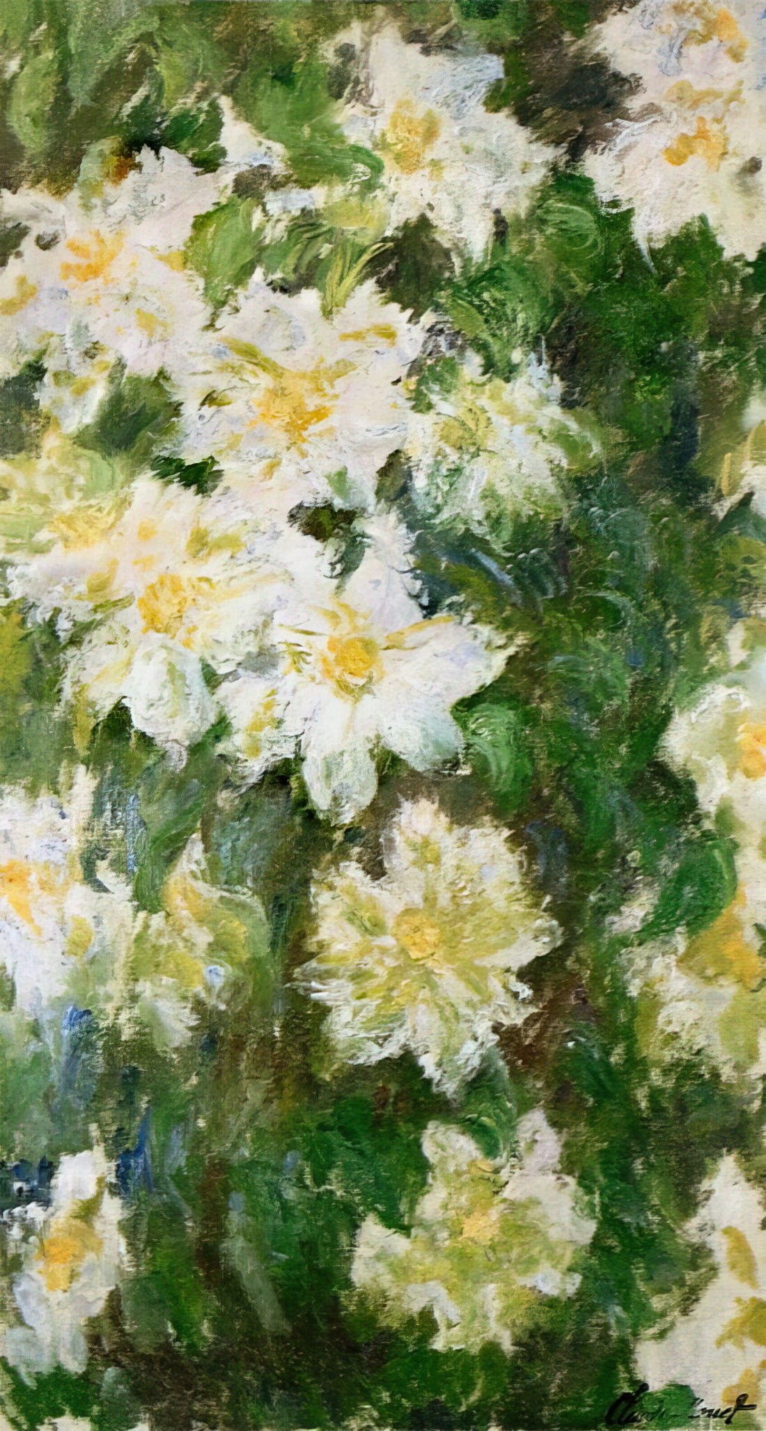 Posters Monet Paintings: A Curator's Guide to Collecting Museum-Quality Prints - White Clematis by claude monet