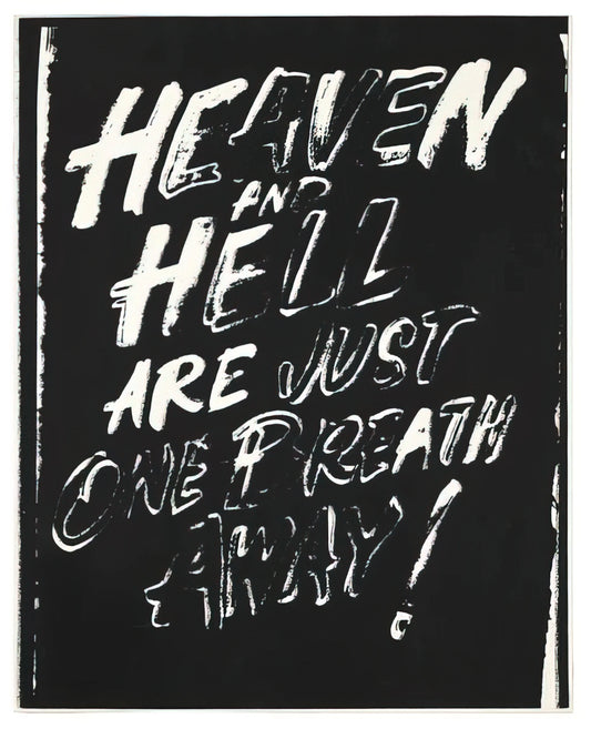 Prince Warhol Print: The Iconic Portrait of a Pop Legend - Heaven and Hell Are Just One Breath Away! by Andy Warhol