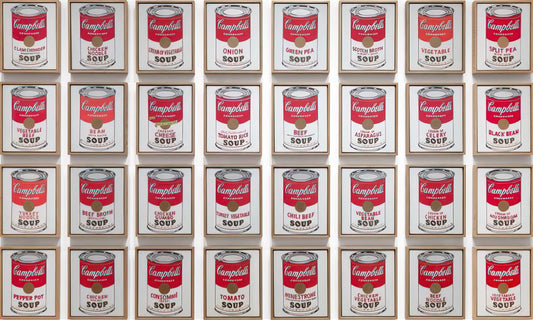 Queen Elizabeth Andy Warhol Print: A Royal Pop Art Iconography Analysis - Campbell's Soup Cans by Andy Warhol