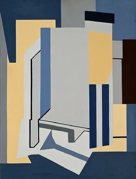 Ralston Crawford Reproductions: Capturing Precisionist Geometry in Museum-Quality Prints - St. Ann Street - 1954 by Ralston Crawford